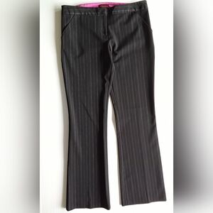 Women's Black Pinstripe Pants